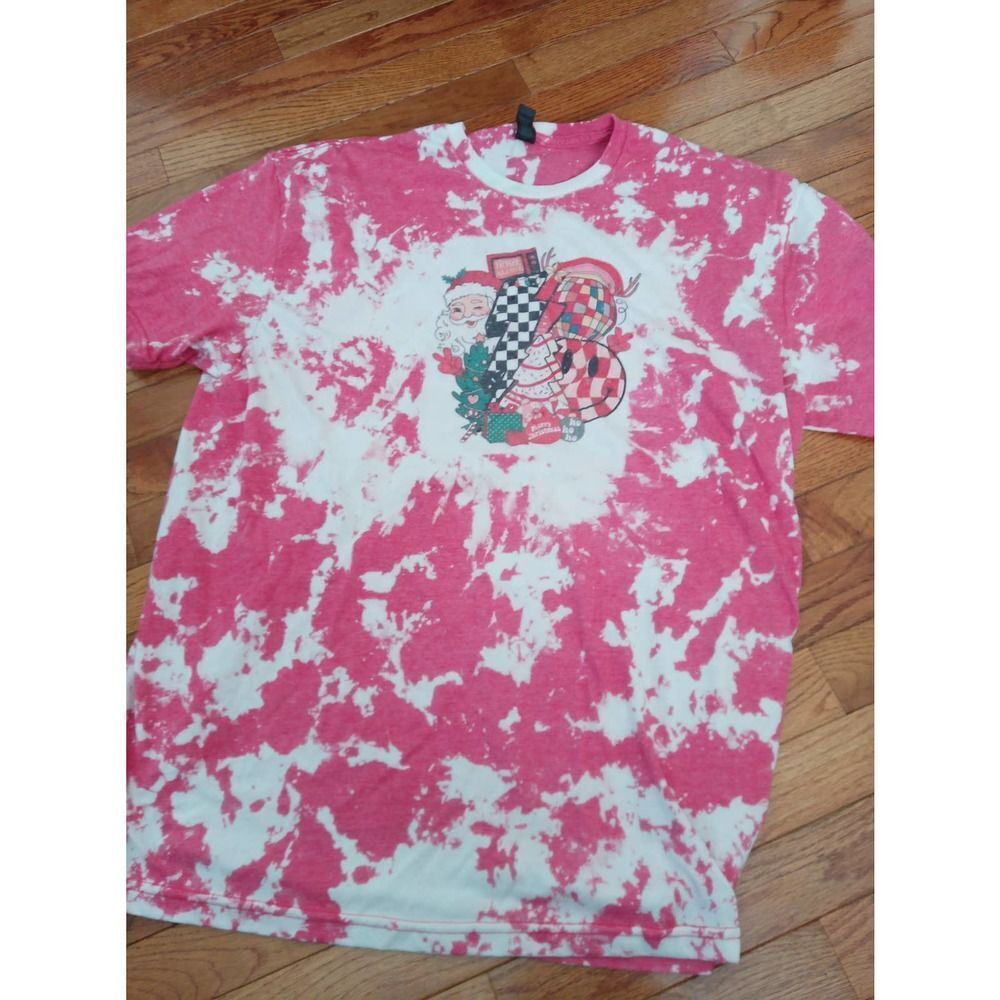 Bleached retro graphic t shirt size 2XL
